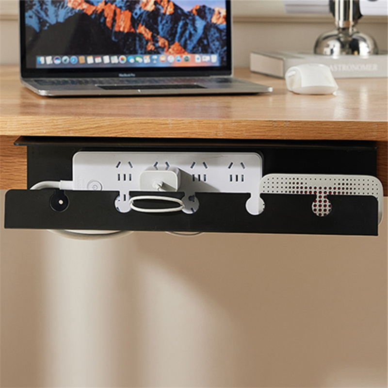 Cable Tray Under Desk - Organizzatore Cavi Sotto Scrivania con Morsetto,