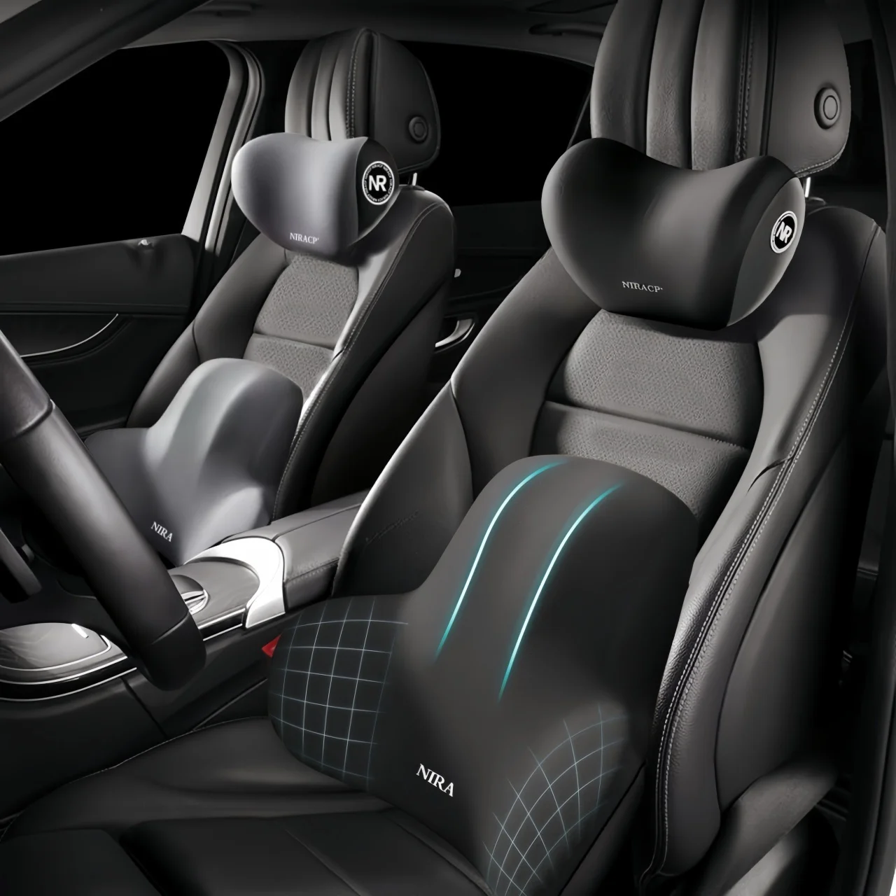 Office Furniture Heaven - Set di Cuscini per Auto: Supporto