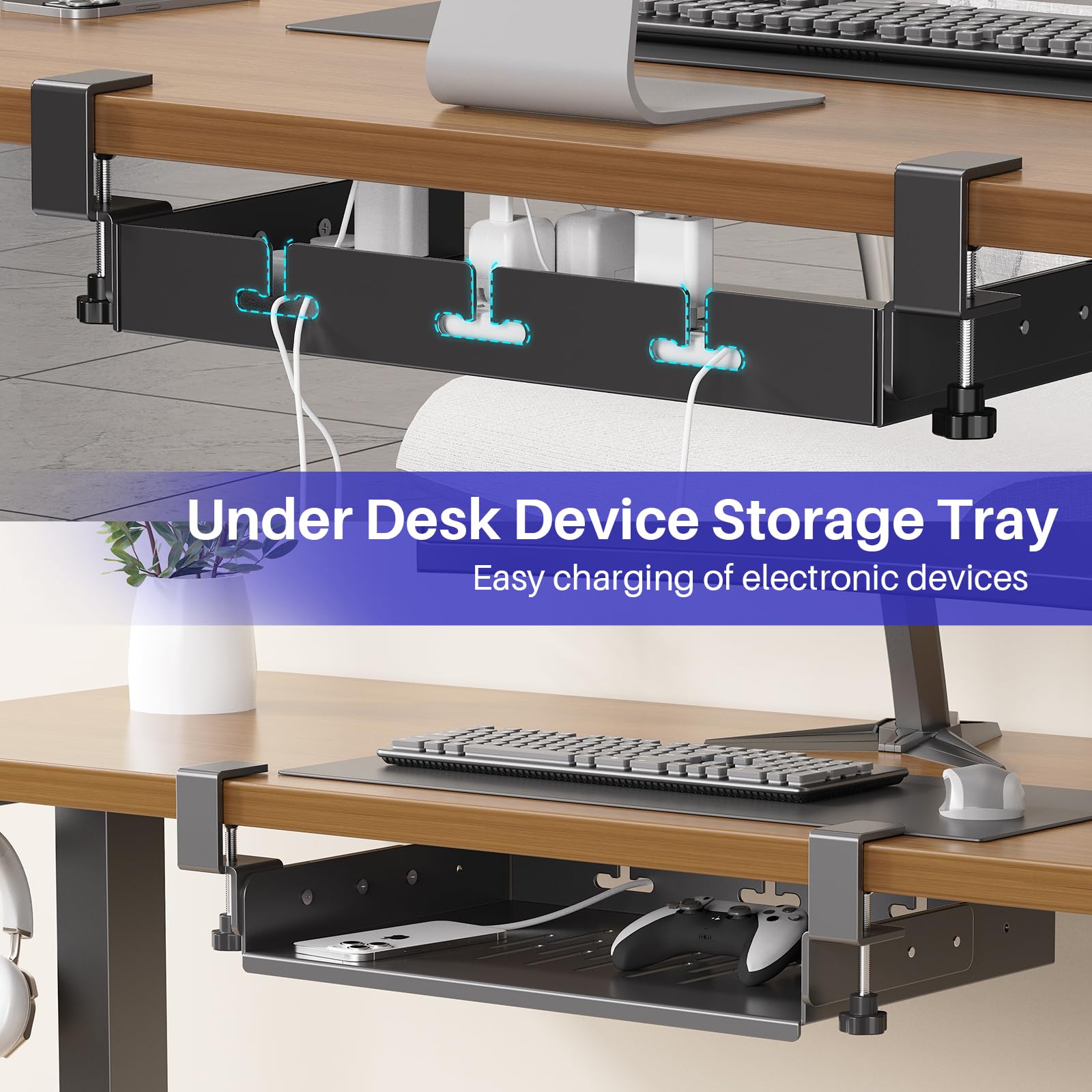 Supporto per Laptop Sotto Scri - Cable Tray Under Desk recensione e prezzo