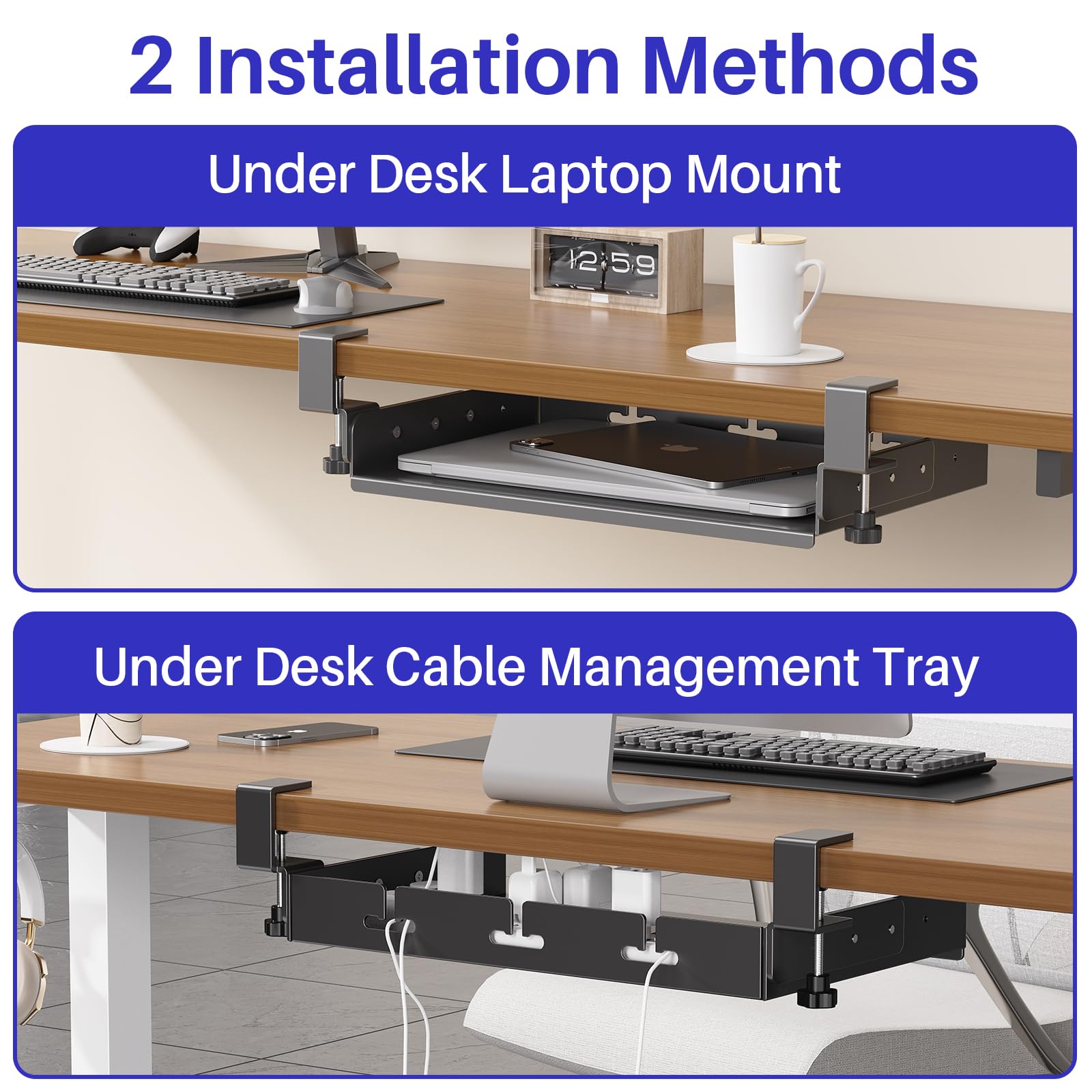 Supporto per Laptop Sotto Scri - Cable Tray Under Desk recensione e prezzo