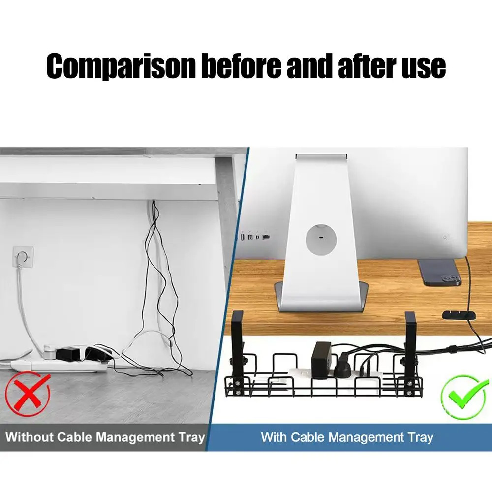 Scatola per la gestione dei ca - Cable Tray Under Desk recensione e prezzo